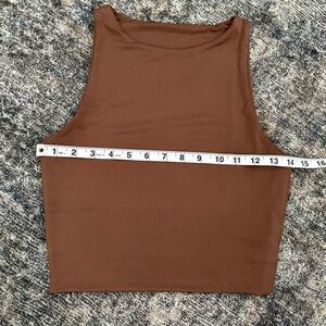 Brown Sleeveless Women's Top